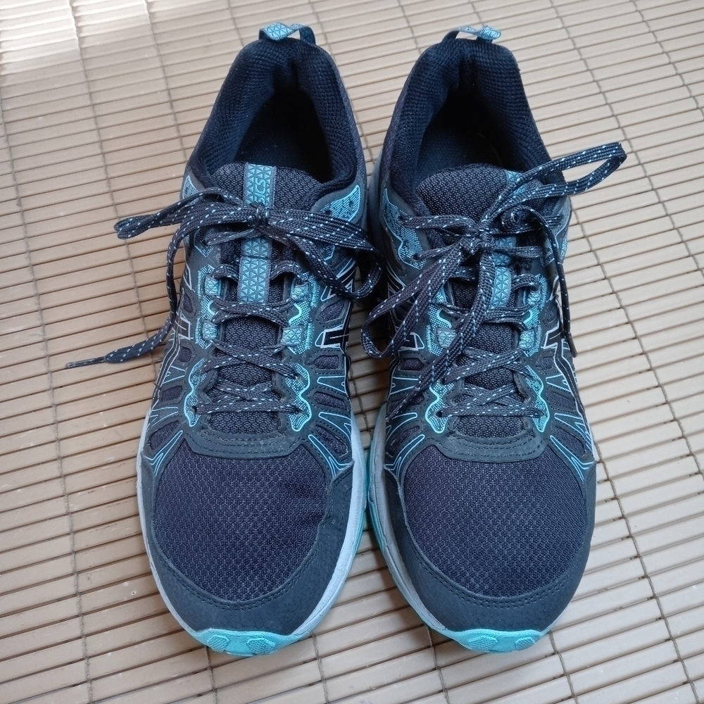 Asics Gel Venture 7 blue black women's sz 8.5W 1012A682. 42pm